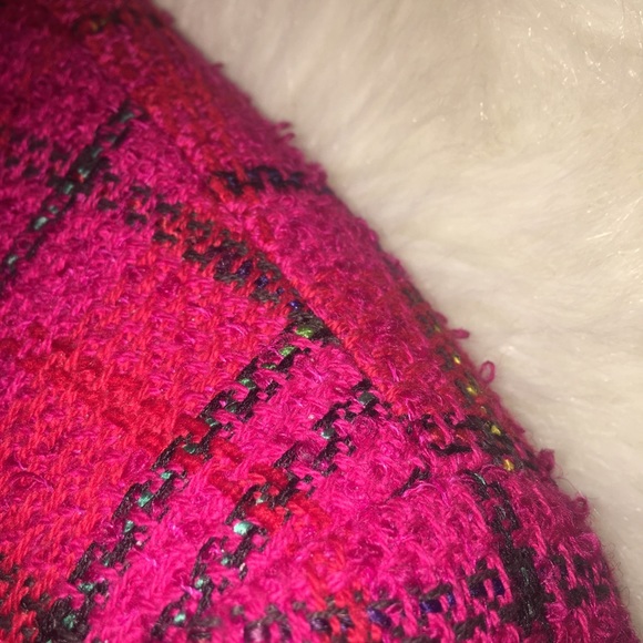 Jones New York Tweed Blazer Pink Plaid 6 - Picture 5 of 8